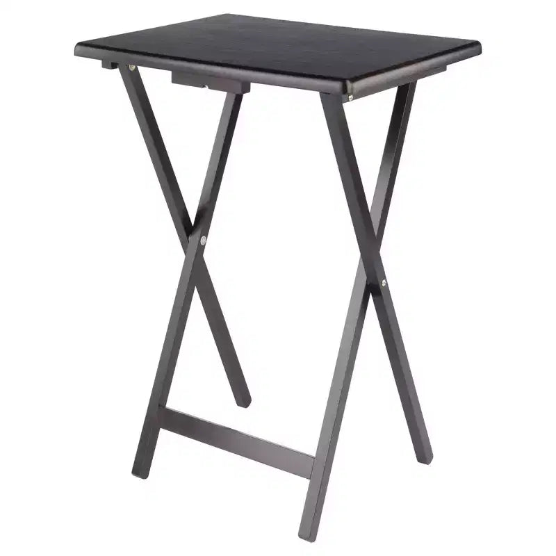 Winsome Set Tavolo da Snack Adriel 5 Pezzi, Caffè: Stile Transizionale, Telaio a 4 Gambe, Legno Composito, Include Carrello Portaoggetti