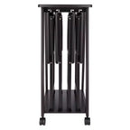 Winsome Set Tavolo da Snack Adriel 5 Pezzi, Caffè: Stile Transizionale, Telaio a 4 Gambe, Legno Composito, Include Carrello Portaoggetti