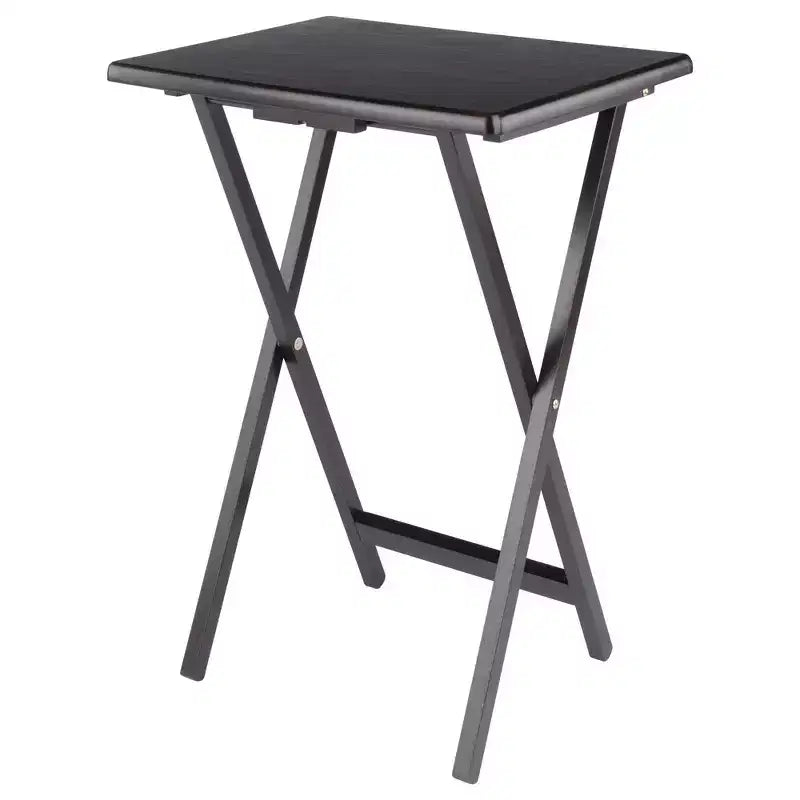 Winsome Set Tavolo da Snack Adriel 5 Pezzi, Caffè: Stile Transizionale, Telaio a 4 Gambe, Legno Composito, Include Carrello Portaoggetti