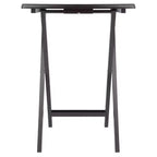 Winsome Set Tavolo da Snack Adriel 5 Pezzi, Caffè: Stile Transizionale, Telaio a 4 Gambe, Legno Composito, Include Carrello Portaoggetti