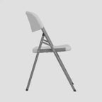 Sedie Pieghevoli Techni Home, Confezione da 4, Bianco Granito