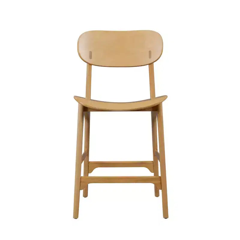 Sgabello da bar Boraam Solvang in legno, altezza da bancone, colore naturale