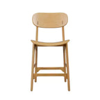 Sgabello da bar Boraam Solvang in legno, altezza da bancone, colore naturale