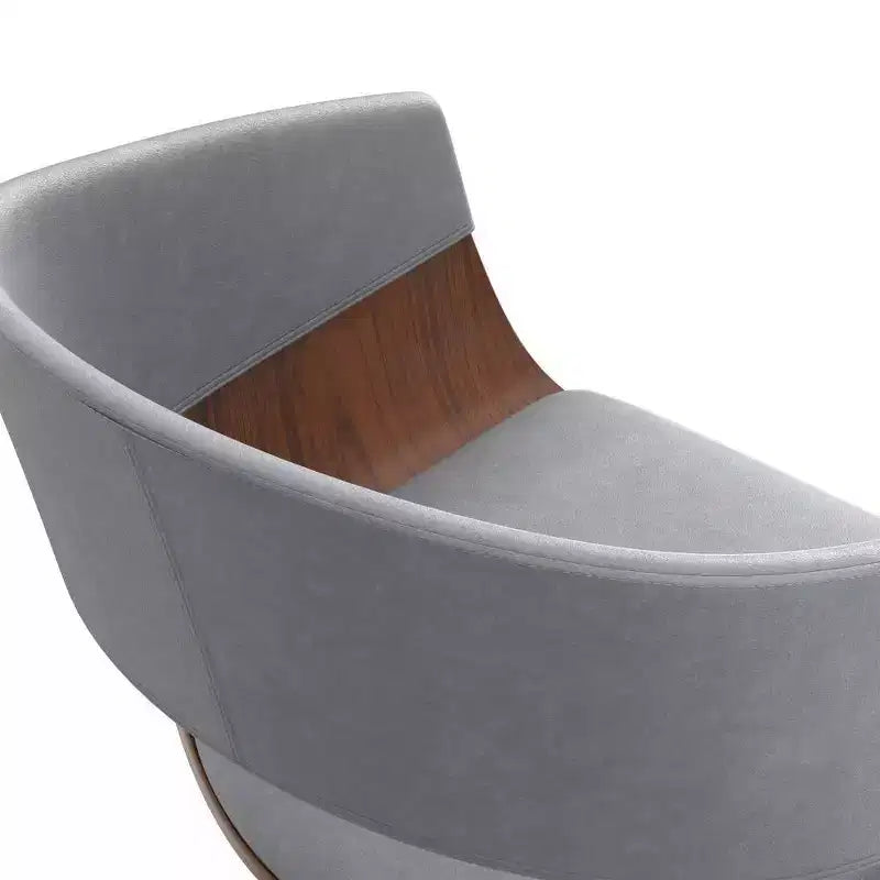 Sgabello da bar girevole regolabile Calinda grigio pietra - WyndenHall