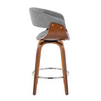 Set di 2 sgabelli da bar vintage moderni ad altezza bancone: girevoli, poggiapiedi, rivestiti in schiuma - LumiSource
