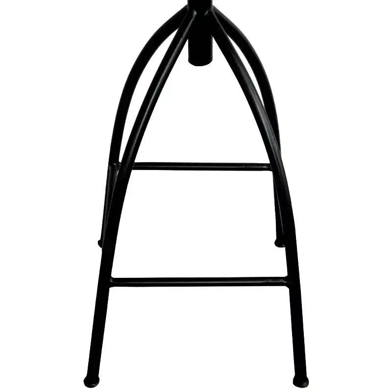 Sgabello girevole regolabile Urban Port 30-35" in stile industriale con schienale e diverse opzioni di altezza Marrone/Nero