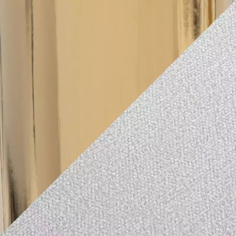 LumiSource Set di 2 sgabelli da bar regolabili Ava in tessuto oro/bianco