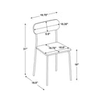 Set di 2 sedie da pranzo in legno con base in metallo naturale - Room Essentials™