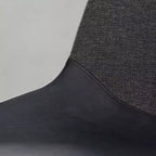 LumiSource Set di 2 sedie accentate in tessuto bicolore Outlaw, metallo nero/PU nero/grigio