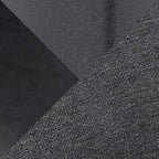 LumiSource Set di 2 sedie accentate in tessuto bicolore Outlaw, metallo nero/PU nero/grigio