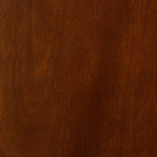 Baxton Studio, set da 2 sedie da pranzo Hesper in legno e rattan, noce scuro/marrone chiaro: metà secolo, schienale a mezzaluna, gambe angolate