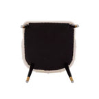Set di 2 sedie da pranzo Eda moderne imbottite in velluto color crema - Manhattan Comfort