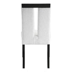 Set di 2 sedie da pranzo contemporanee miBasics Northstar imbottite in bouclé, bianco/nero: Sedile imbottito, Struttura in legno