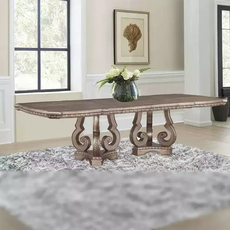 Tavoli da pranzo Northville 76~112" argento antico - Acme Furniture