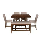 Set da pranzo Powell Barnes a 6 pezzi, altezza bancone