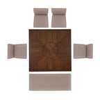 Set da pranzo Powell Barnes a 6 pezzi, altezza bancone