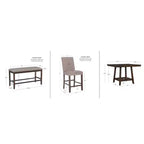 Set da pranzo Powell Barnes a 6 pezzi, altezza bancone