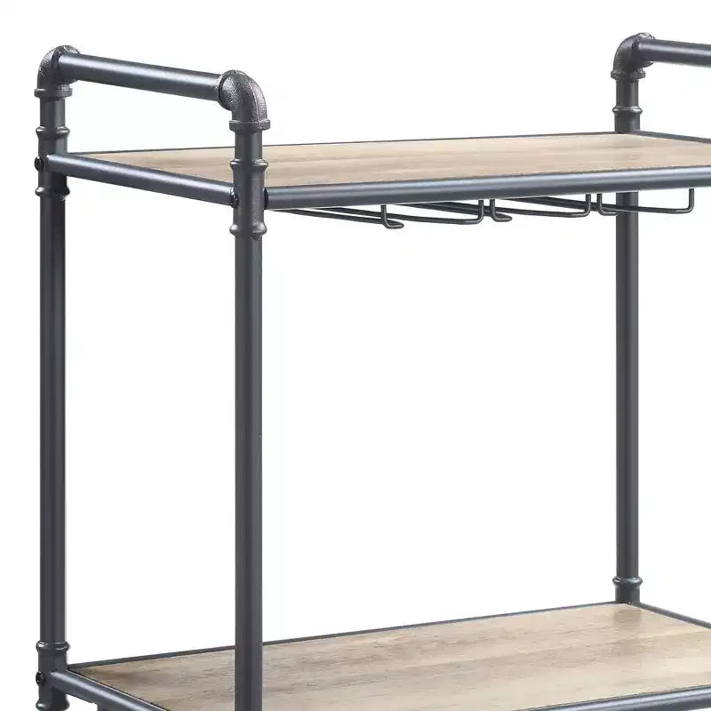 Cantinetta Brantley 26" con finitura Quercia Antica e Grigio Sabbia - Acme Furniture