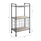 Cantinetta Brantley 26" con finitura Quercia Antica e Grigio Sabbia - Acme Furniture