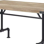 Tavoli da pranzo Edina 64" in rovere e nero sabbiato - Acme Furniture