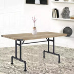 Tavoli da pranzo Edina 64" in rovere e nero sabbiato - Acme Furniture