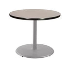 Tavolo da pranzo rotondo Hampden Furnishings, collezione Bennet, 30", grigio/nebula grigia
