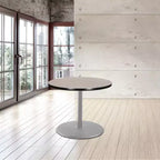 Tavolo da pranzo rotondo Hampden Furnishings, collezione Bennet, 30", grigio/nebula grigia