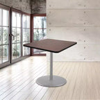 Tavolo da pranzo quadrato Hampden Furnishings, collezione Bennet, 91 cm, grigio/mogano