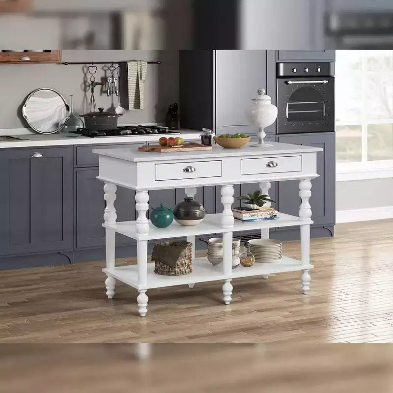 Isola Cucina Rorratt Acme Furniture Top in Marmo/Finitura Bianca