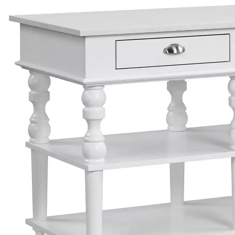 Isola Cucina Rorratt Acme Furniture Top in Marmo/Finitura Bianca