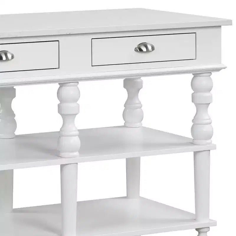 Isola Cucina Rorratt Acme Furniture Top in Marmo/Finitura Bianca