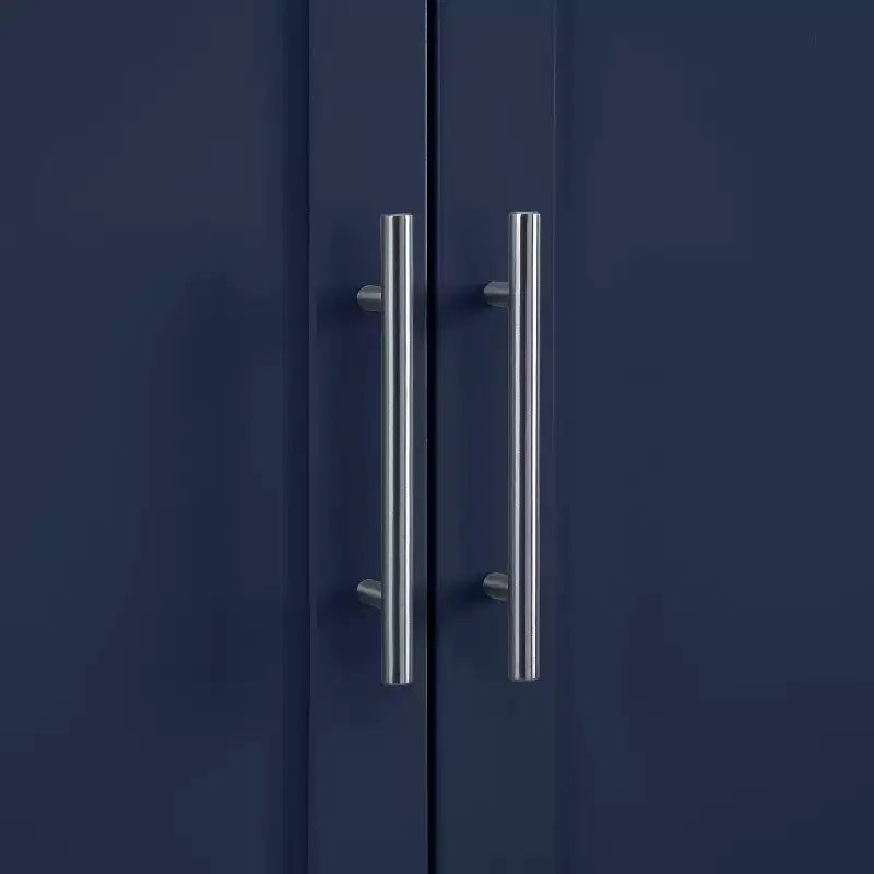 Crosley 67" Savannah Mobile Dispensa da Cucina Alta Blu: Design Tradizionale in Stile Fattoria, Impiallacciatura in Legno, Struttura in MDF, 3 Ripiani Regolabili