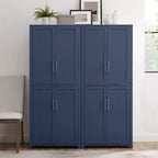 Crosley 67" Savannah Set Mobile Dispensa Cucina 2pz Blu Navy: Stile Tradizionale, Impiallacciatura in Legno, Struttura in MDF, 6 Ripiani