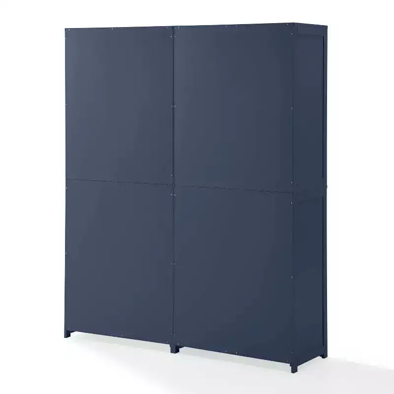 Crosley 67" Savannah Set Mobile Dispensa Cucina 2pz Blu Navy: Stile Tradizionale, Impiallacciatura in Legno, Struttura in MDF, 6 Ripiani