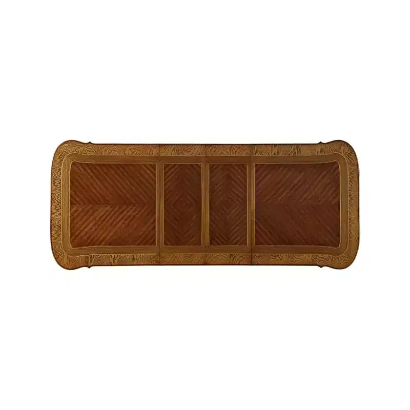 Tavolo da pranzo Picardy 300 cm Perla Antica/Rovere Ciliegio - Acme Furniture: Doppio piedistallo decorato, Posti a sedere 8