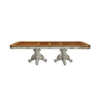 Tavolo da pranzo Picardy 300 cm Perla Antica/Rovere Ciliegio - Acme Furniture: Doppio piedistallo decorato, Posti a sedere 8