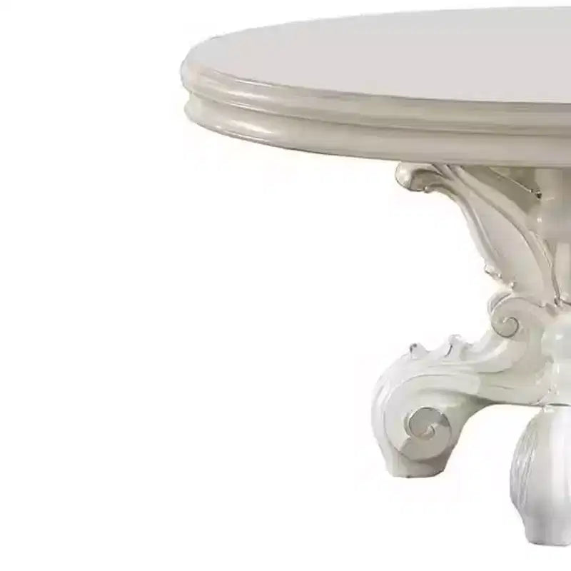 Tavolo da pranzo Versailles da 60" finitura PU Bianco Osso - Acme Furniture