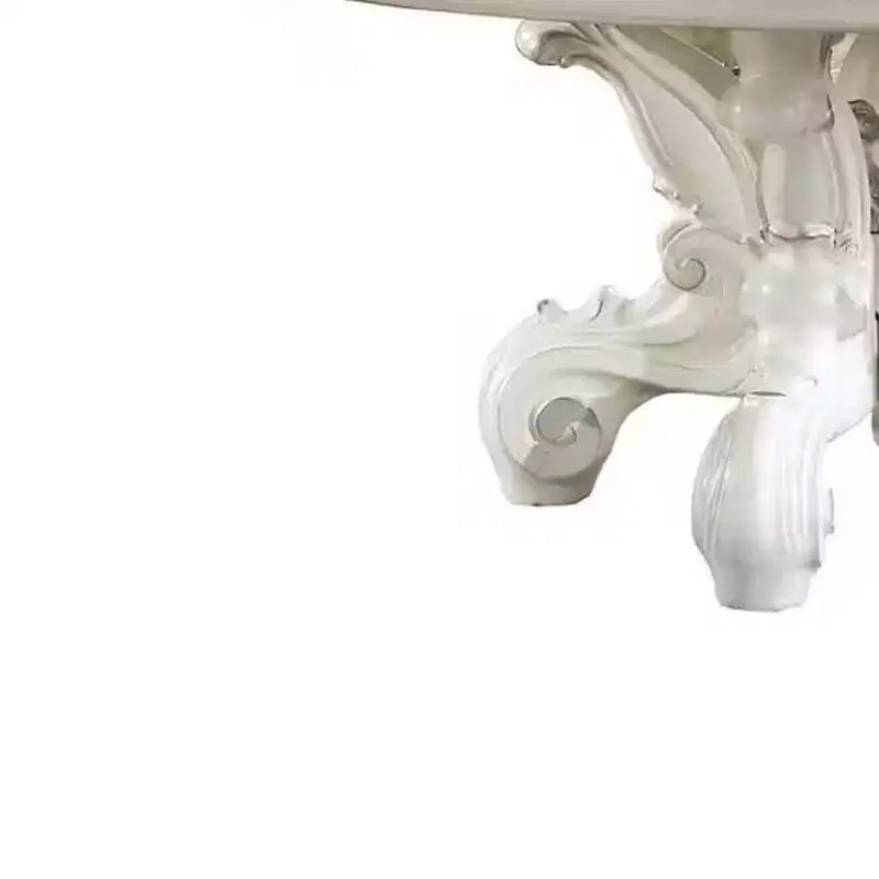 Tavolo da pranzo Versailles da 60" finitura PU Bianco Osso - Acme Furniture