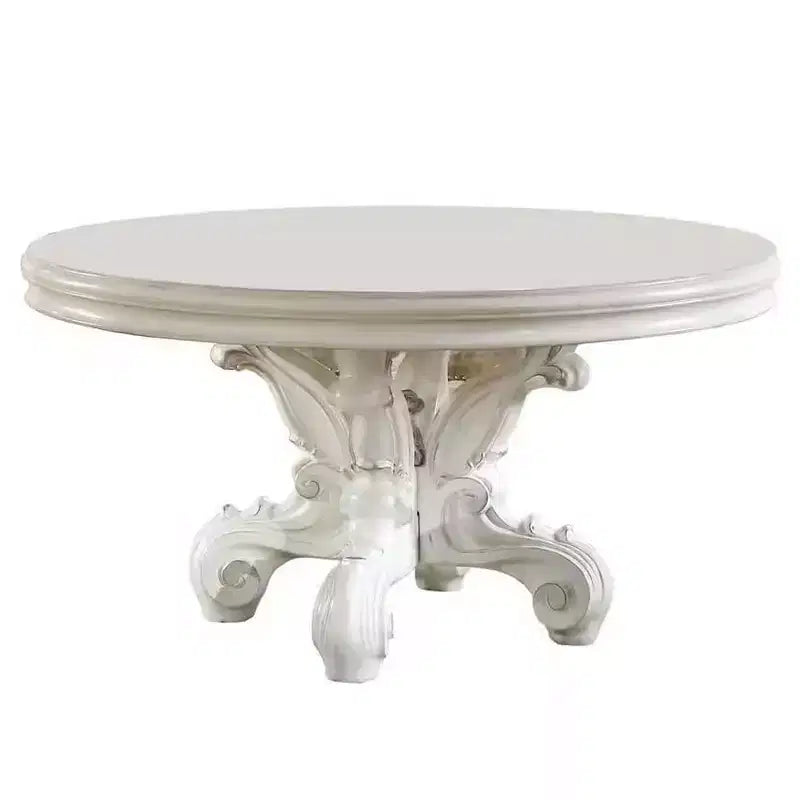 Tavolo da pranzo Versailles da 60" finitura PU Bianco Osso - Acme Furniture