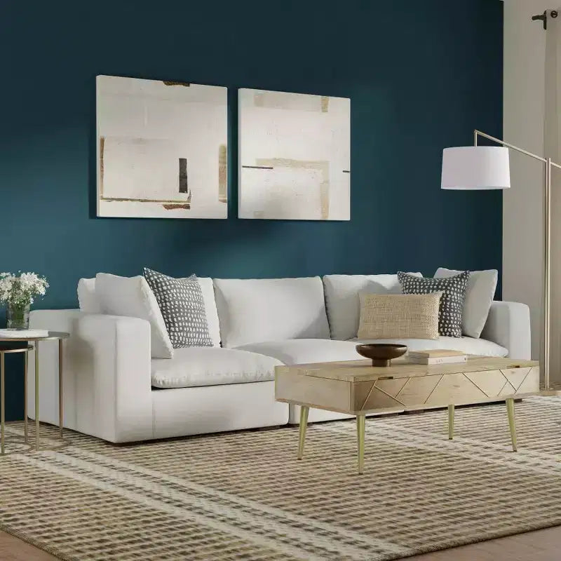 Divano 3 posti WyndenHall Marlee Grigio Nuvola