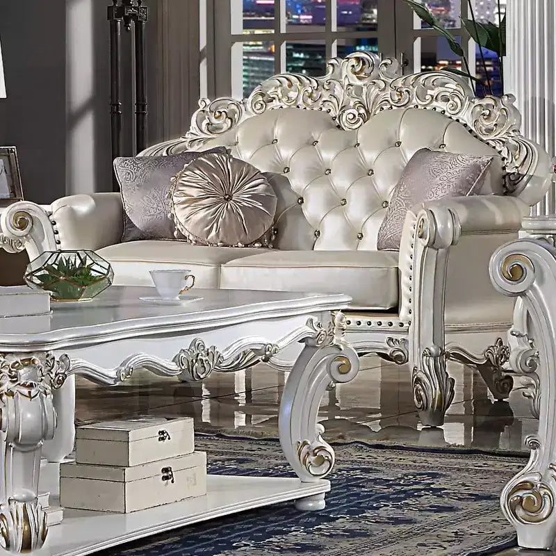 Divani Vendome 70" Finitura color Champagne e Perla Antica - Acme Furniture