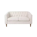 Christopher Knight Home Cantrell Tufted Loveseat Beige/Espresso