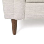 Christopher Knight Home Cantrell Divanetto trapuntato beige/espresso