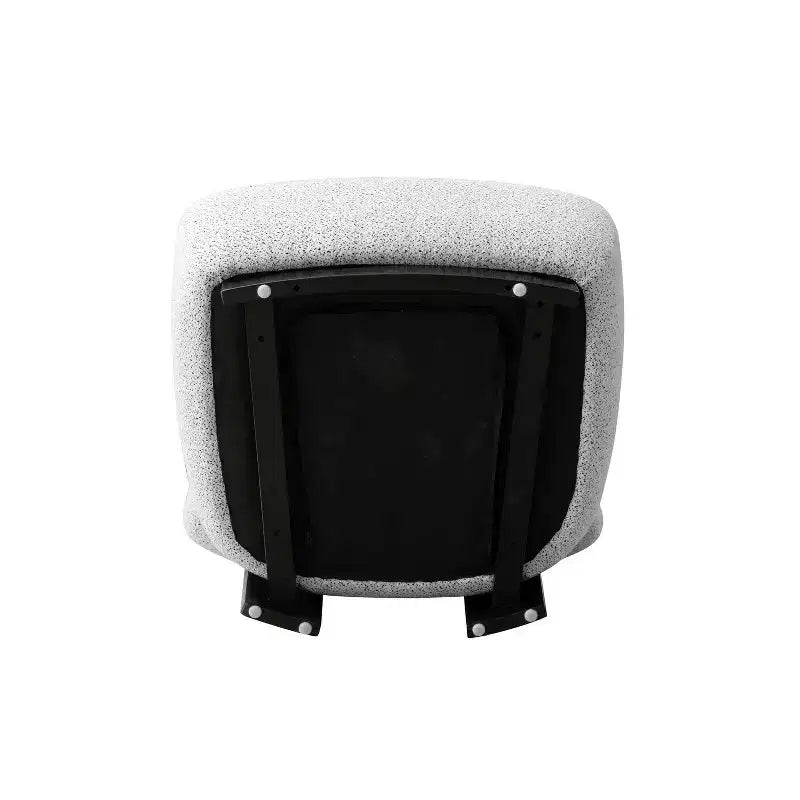 Manhattan Comfort Set di 2 Sedie Moderne Imbottite in Tessuto Bartow Avorio/Nero