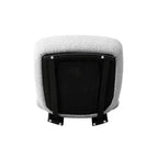 Manhattan Comfort Set di 2 Sedie Moderne Imbottite in Tessuto Bartow Avorio/Nero