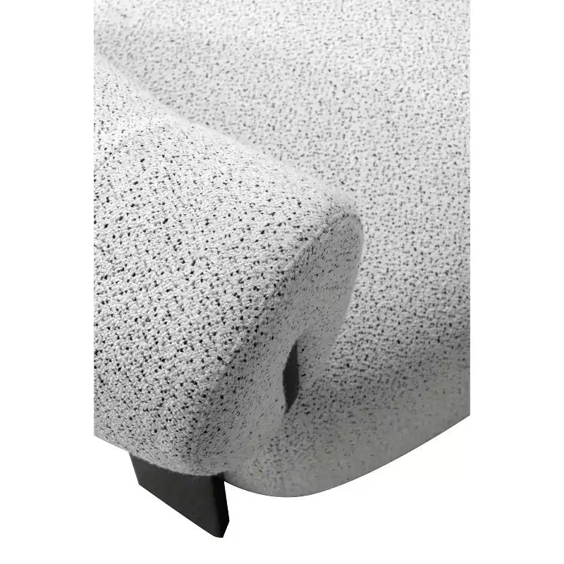 Manhattan Comfort Set di 2 Sedie Moderne Imbottite in Tessuto Bartow Avorio/Nero