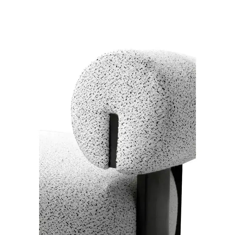 Manhattan Comfort Set di 2 Sedie Moderne Imbottite in Tessuto Bartow Avorio/Nero