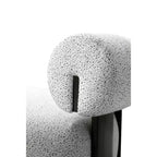 Manhattan Comfort Set di 2 Sedie Moderne Imbottite in Tessuto Bartow Avorio/Nero