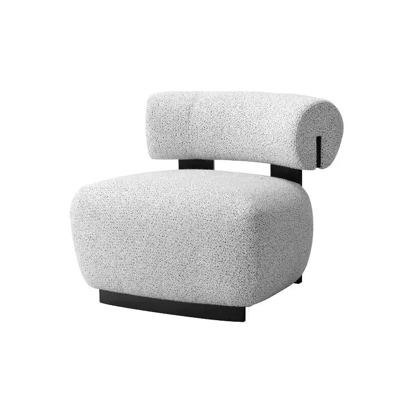 Manhattan Comfort Set di 2 Sedie Moderne Imbottite in Tessuto Bartow Avorio/Nero