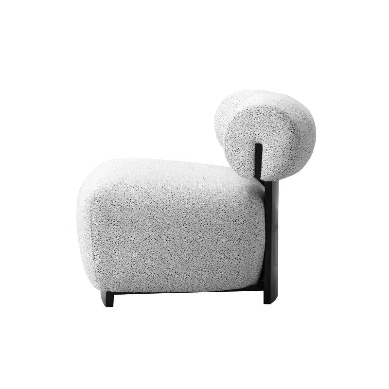 Manhattan Comfort Set di 2 Sedie Moderne Imbottite in Tessuto Bartow Avorio/Nero
